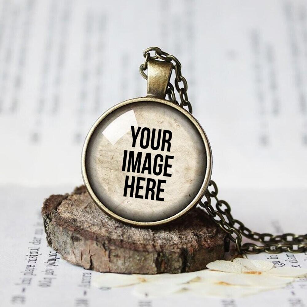 Personalized Kids Drawing Pendant Necklace
