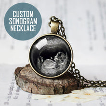 Load image into Gallery viewer, Personalized Sonogram Pendant Necklace
