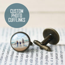 Load image into Gallery viewer, Personalized Photo Cufflinks
