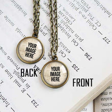 Load image into Gallery viewer, Personalized Double Sided Pendant Necklace
