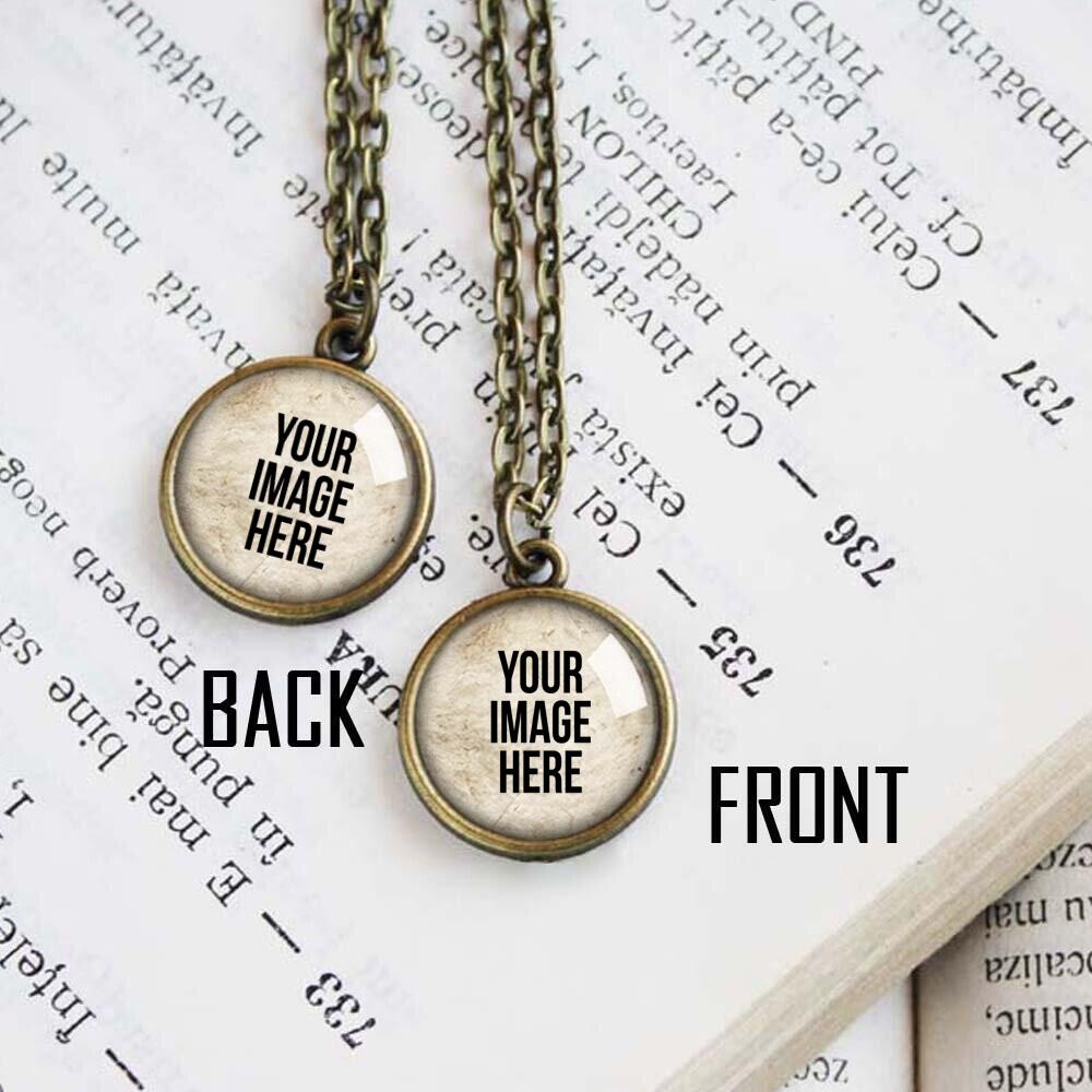 Personalized Double Sided Pendant Necklace