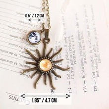 Load image into Gallery viewer, Sun and Moon Globe Necklace - 11pixeli
