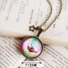 Load image into Gallery viewer, Butterfly in a Globe Necklace - 11pixeli
