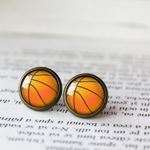 Load image into Gallery viewer, Basketball Ball Earrings

