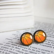 Load image into Gallery viewer, Basketball Ball Earrings
