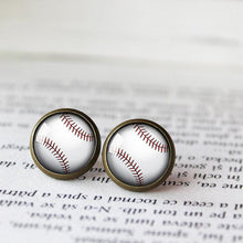 Load image into Gallery viewer, Baseball Earrings, Sports Earrings, Baseball Jewelry, Sports Jewelry, Baseball Gifts, Sports Gifts - 11pixeli
