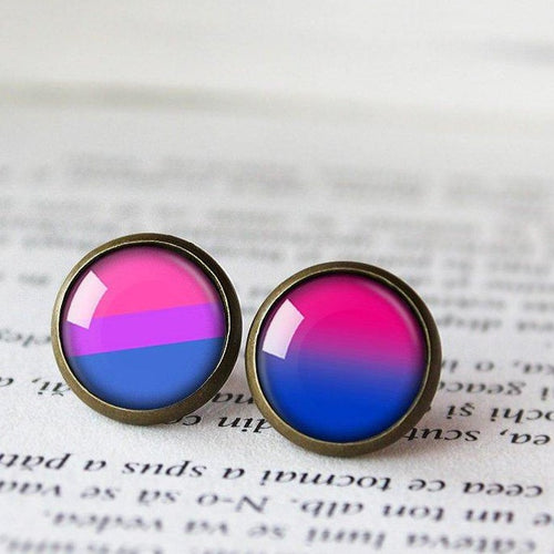 Bisexual Pride Earrings - 11pixeli