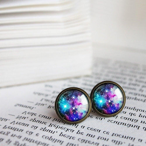 Rainbow Galaxy Earrings - 11pixeli