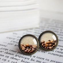 Load image into Gallery viewer, Coffee Beans Earrings - 11pixeli
