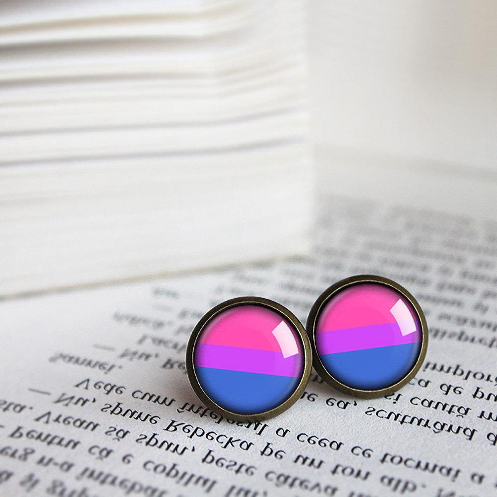Bisexual Pride Earrings - 11pixeli