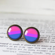 Load image into Gallery viewer, Bisexual Pride Earrings - 11pixeli
