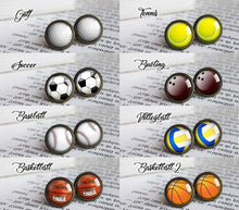 Load image into Gallery viewer, Baseball Earrings, Sports Earrings, Baseball Jewelry, Sports Jewelry, Baseball Gifts, Sports Gifts - 11pixeli
