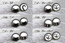 Load image into Gallery viewer, Peeking Cat and tail Earrings - 11pixeli
