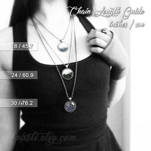 Load image into Gallery viewer, Sigil of Lilith Necklace, Sigil of Lilith Pendant, Wiccan Pagan Jewelry, Seal sigil of lilith, Occult Witch Pagan Voodoo Wicca Gothic Gift
