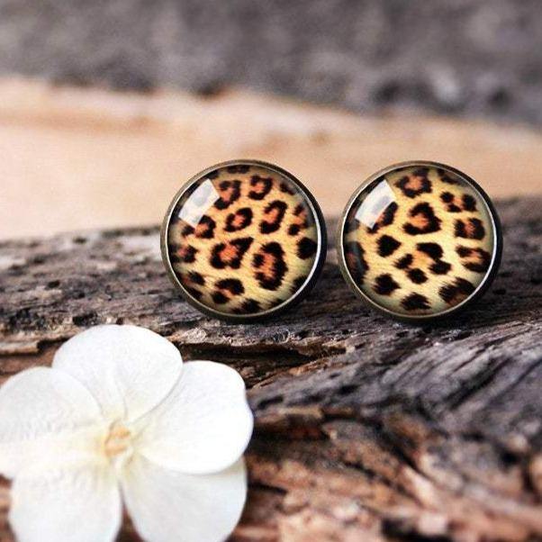 Leopard Cheetah Print Earrings - 11pixeli