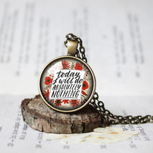 Load image into Gallery viewer, Today I will do absolutely nothing Necklace, Lazy Person Pendant, Not today, Gift for lazy person, Procrastination Funny Gift,  Lazy Person
