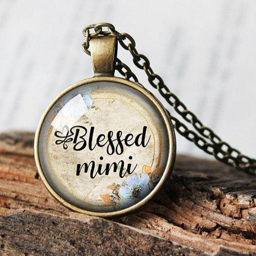 Blessed Mimi Necklace, Blessed Mimi Pendant, Gift for Mimi, Blessed Necklace, Gift for Mommy, Grandma, Grandmother, Grandmom, Mothers Day