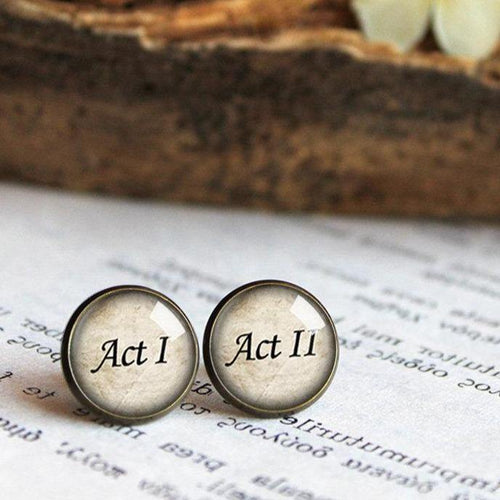 Act I & Act II Theatre earrings - 11pixeli