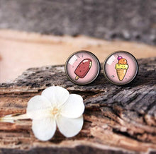 Load image into Gallery viewer, Ice cream Stud Earrings for Kids - 11pixeli
