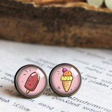 Load image into Gallery viewer, Ice cream Stud Earrings for Kids - 11pixeli
