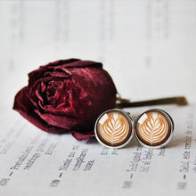 Load image into Gallery viewer, Latte Art Coffee Earrings - 11pixeli
