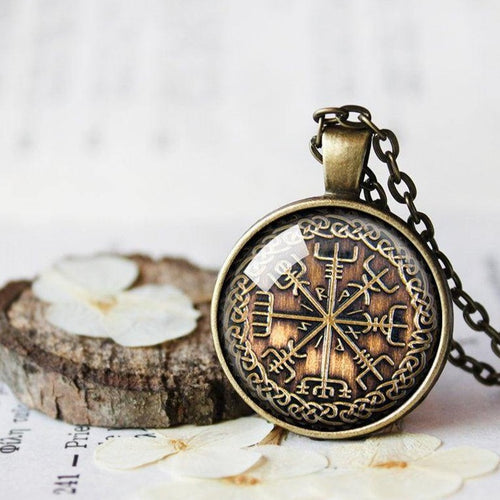 Vegvisir Necklace, Vegvisir Pendant, Vegvisir Rune necklace, Viking Compass Gift, Norse Nordic Jewelry, Occult Viking jewelry, Men's Gift