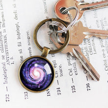 Load image into Gallery viewer, Purple Milky Way Keychain - 11pixeli

