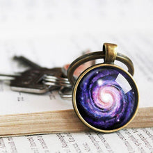 Load image into Gallery viewer, Purple Milky Way Keychain - 11pixeli

