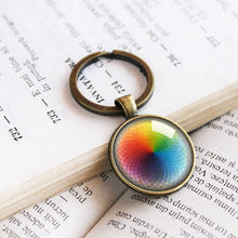 Load image into Gallery viewer, Vintage Color Wheel Keychain - 11pixeli

