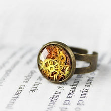 Load image into Gallery viewer, Adjustable Steampunk Ring - 11pixeli
